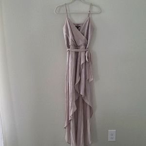High-low shimmery dress